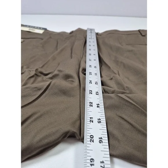 Lauren Ralph Lauren Pants Mens 46x36 Brown Wool Cashmere Pleated Dress Slacks - Picture 10 of 15